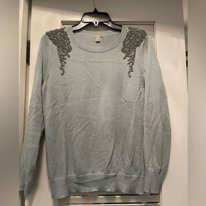 Halogen Beaded Sweater - Size Petite Small